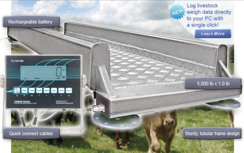 AWB-5K-SYS Livestock Scale Weigh Bars & Platform Scale