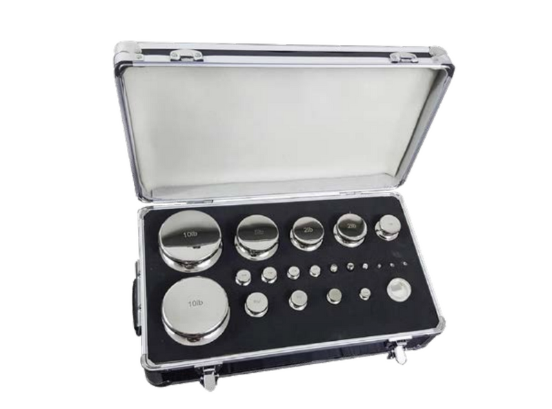 Avoirdupois Stainless Steel Calibration Weight Set NIST Class F1