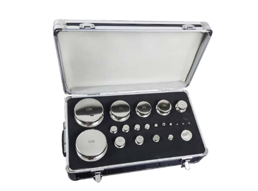 Avoirdupois Stainless Steel Calibration Weight Set NIST Class F1