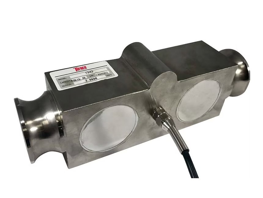 T343 Double-Ended Beam, NICKEL-PLATED Alloy Steel Load Cell | IP67