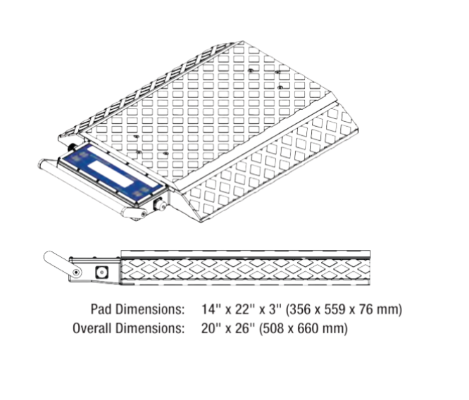 Intercomp, PT300DW™ Wireless Solar Wheel Load Scales (Single Scale Pads)