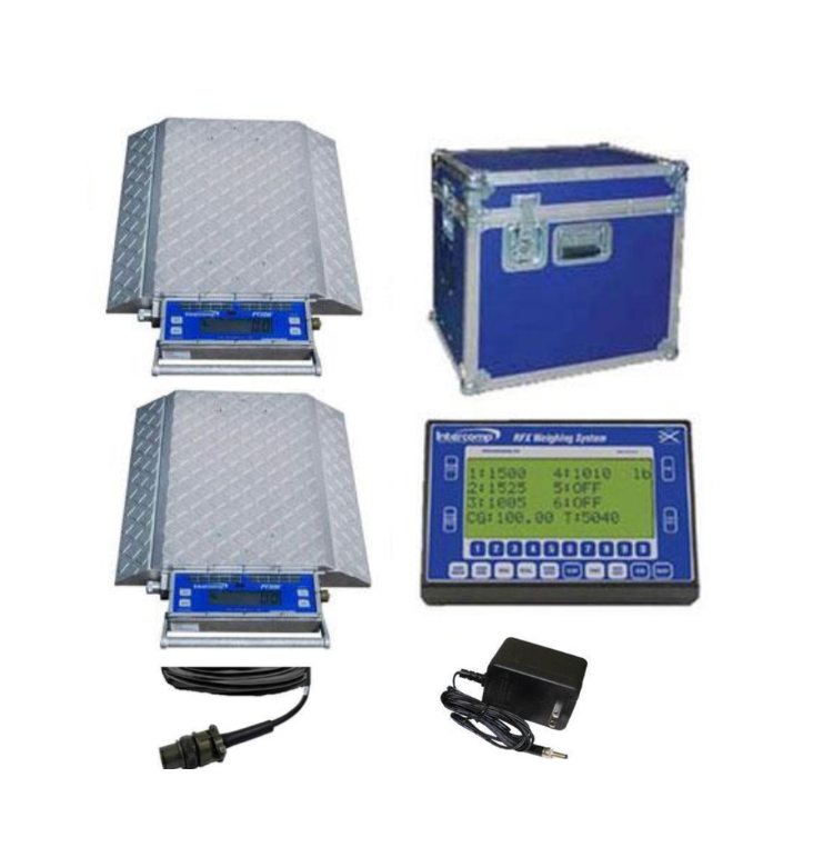 Intercomp PT300DW™ 2, 4, Or 6 Pad System (Scales, Case, HH60 Indicator and Charging Cable)