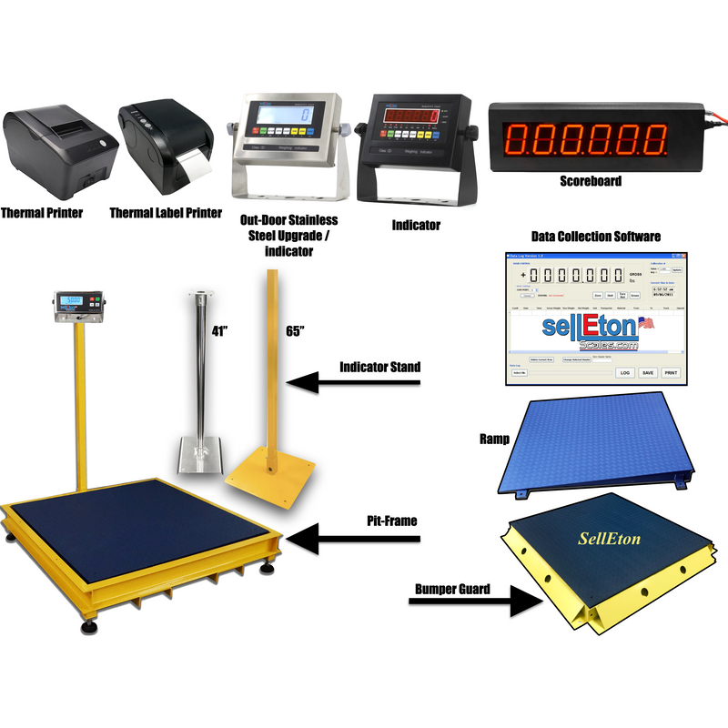 SellEton SL-920-2k portable Scale for goats, sheep, and pigs, and more up to 2000 lbs