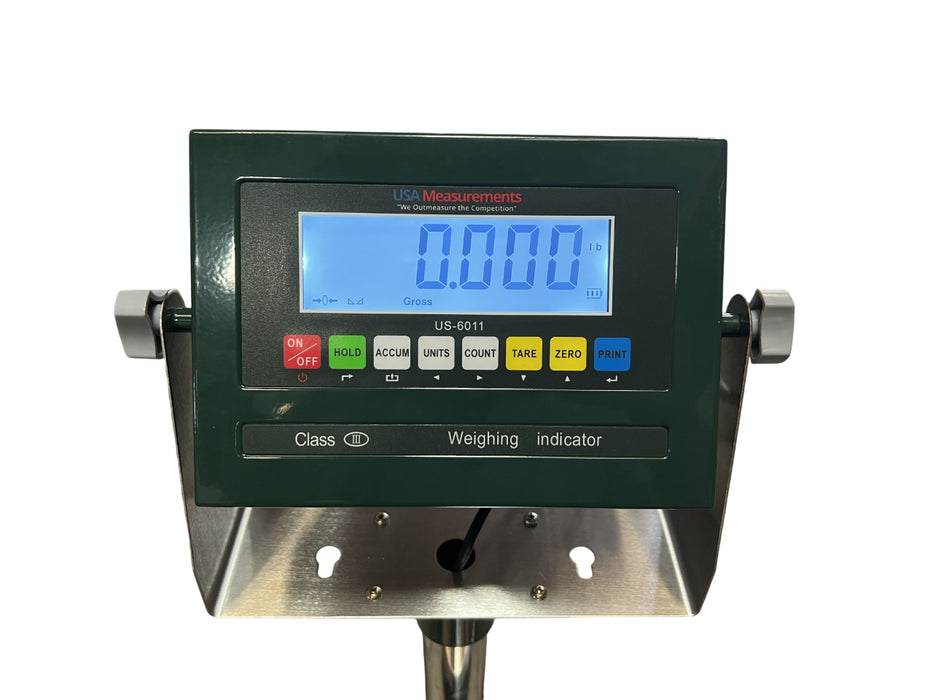 US-BT BenchTek Stainless Steel Floor Scale (NTEP Approved)
