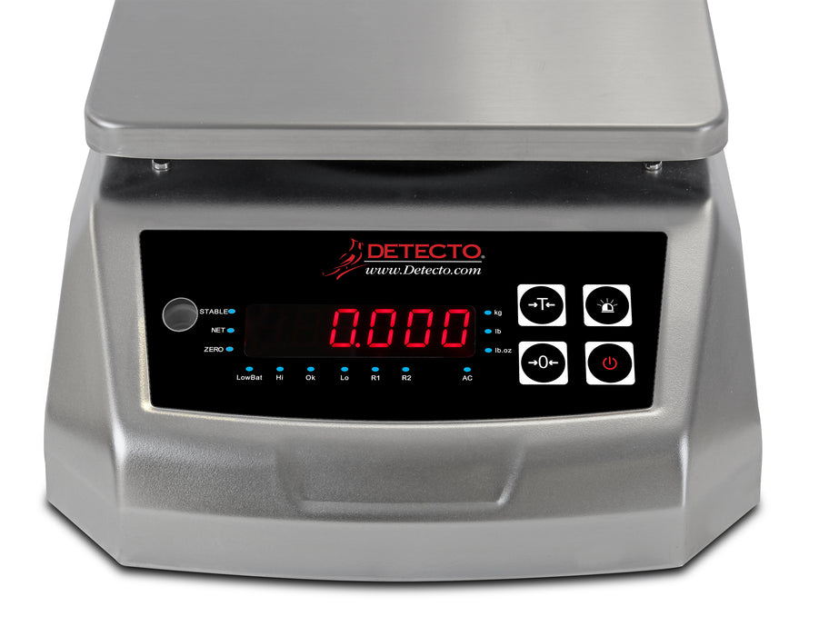 Detecto WPB Series Waterproof Legal-for-Trade Portion Scales