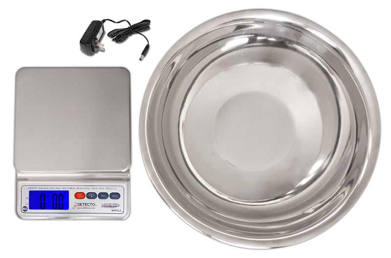 Detecto WPS12UT Digital Scale with Utility Bowl