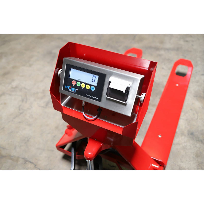 SL-5000-PJP Pallet Jack WITH Built-in Scale with AND Printer l 5000 lb Capacity