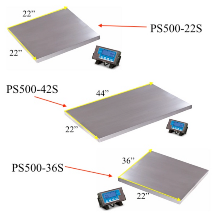 Brecknell PS500-22S, PS500-36S, & PS500-42S Floor Scales