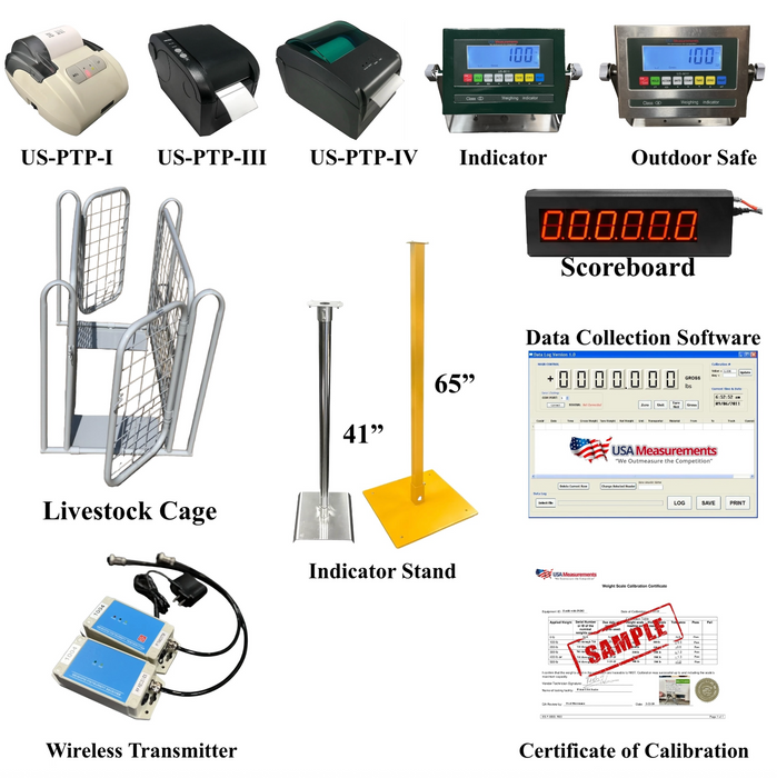 US-BC8020 “Big Blue” Cattle Livestock Scale