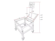 Optima Scale OP-915-C Bench Scale Cart For Industrial Weighing - Northline Scale