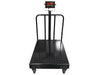Optima Scale OP-915 Diamond Plate Bench Scale with Wheels and Backrail For Industrial Weighing - Northline Scale