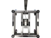 Optima Scale OP-915SS Stainless Steel Washdown Bench Scale with Wheels and Backrail For Industrial Weighing - Northline Scale
