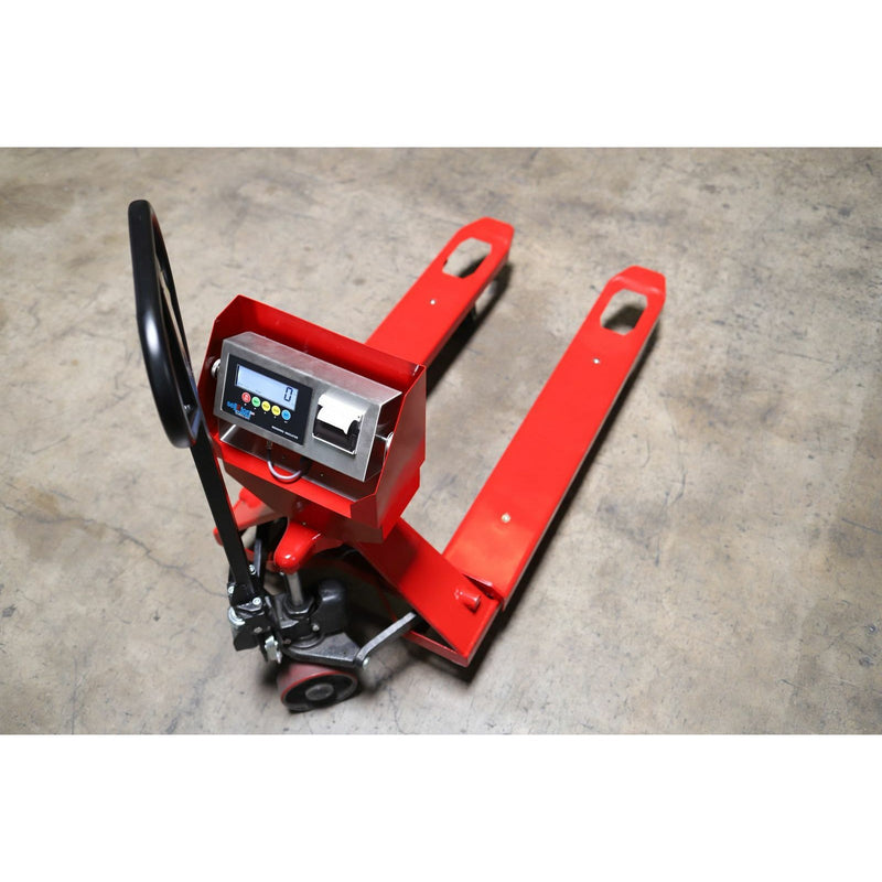SL-5000-PJP Pallet Jack WITH Built-in Scale with AND Printer l 5000 lb Capacity