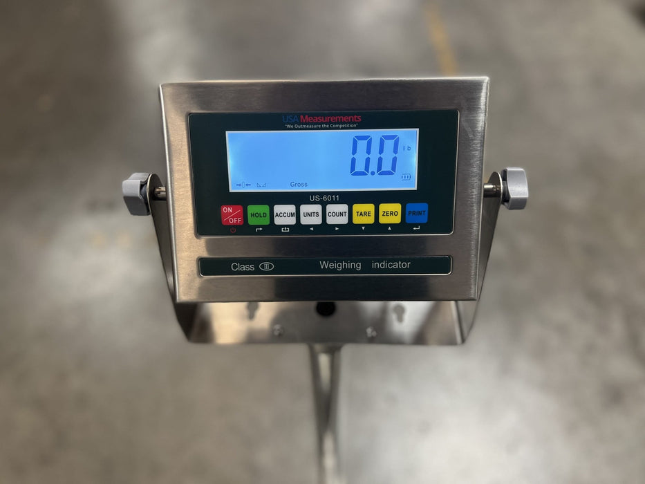 US-BT BenchTek Stainless Steel Floor Scale For Industrial Weighing - Northline Scale