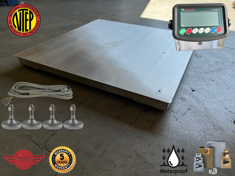 US-Thunderbolt Stainless Steel Floor Scale For Industrial Weighing - Northline Scale