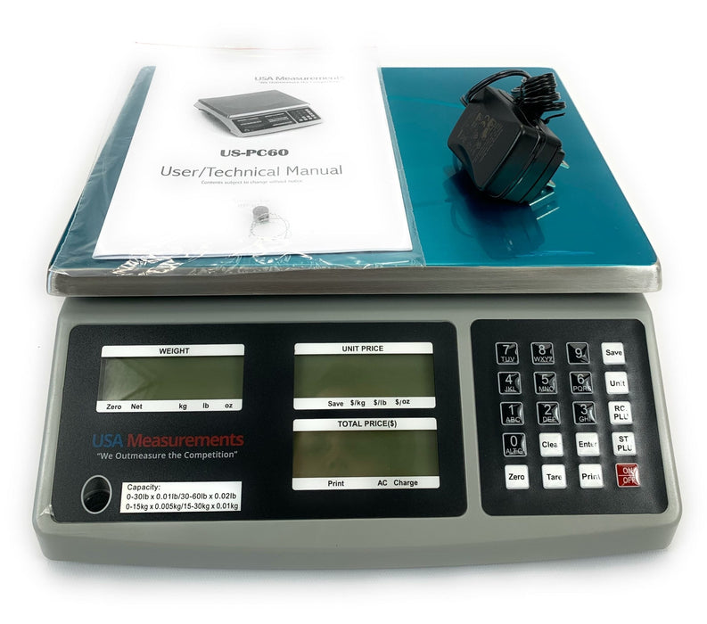 US-PC The Pricer Price Computing Scale (Optional Printer) For Retail Weighing - Northline Scale